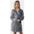 Colourful Rebel Xita Sequins Real Wrap Dress Ls Silver Grey