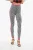 Gebreide legging met monogrampatroon in zwart en wit