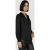EsQualo Blouse Shoulder Details Black