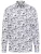 Overhemd bruin blauw geprint Eterna Comfort Fit geprint bloemen