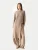 GOBI Cashmere Gebreide jurk ‘Gobi Cashmere Side-Slit Maxi Dress’  taupe