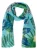 Marie Lund Sjaal  blauw / aqua / geel / groen