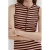 Mango gestreepte gebreide top – rood