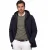 winterjas People of Shibuya donkerblauw effen rits normale fit