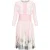 Prada sheer silk chiffon vlam knielange jurk