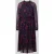 Christian Berg Woman Selection Midi-jurk met kraag met ruches en raglanmouwen