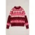 White Stuff Fairisle High Neck Jumper Plum Multi