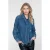 Geisha denim blouse – medium blue denim