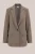 WE Fashion – Dames relaxed fit blazer met ruit – Relaxed Fit – Bruin –