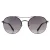 Politie Aviator Mens glanzende Gunmetal Smoke gradiënt zonnebril