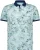 State of Art Poloshirt Piqué Print Lichtblauw