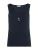 Guess Jeans Slim Rib Emb Mouwloos T-shirt Blauw L Vrouw