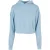 Sweatshirt capuchon court in badstof geborduurd met bloemen vrouw Urban Classics