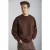 Oversized sweatshirt met ribstructuur en ronde hals