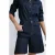 Mango high waist straight leg denim bermuda short – donkerblauw