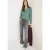Cecil Dames Shirt met lange mouwen met gespleten hals in Groen