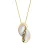 Orphelia ‘Ameliana’ Dames 925 Sterlingsilveren Ketting met Hanger – Zilver/Goud ZH-7508
