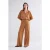 Summum Woman Flared Pants Fine Lurex Jersey Caramel Coffee