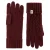Roeckl Vingerhandschoenen ‘ CABLED CHARM’  bordeaux / wijnrood / karmijnrood / donkerrood
