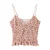MANGO TEEN spaghettitop met ruches en print – roze