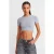 Dames Slim Fit Crop T-Shirt