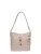 Roberta M Beige Rundleer Tas