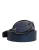 Dolce & Gabbana Blauwe Leren Classieke Metalen Logo Gesp Riem