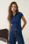 TRENDYOLMİLLA Dames Donkerblauw Effen Kort Getailleerd Blouses