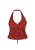 faina Top ‘Festive’  rood / zwart