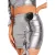 Missy Empire Damesminirok met bloemenprint (Zilver)