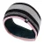 Dames fleece gevoerde thermo oorwarmer hoofdband – Streep Zwart Felroze