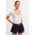 Slim Fit Geribbelde Vierkante Hals Sweater