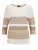Goldner Trui  beige gemêleerd / wit
