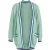 River Woods Long Cardigan Ls Tricolor Str Pistache
