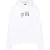 Dsquared2 Witte Hoodie Met Zwart Iconisch Logo