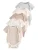 Next Rompertje/body  beige / ecru / donkerbeige / lichtgrijs