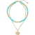 White Stuff Multi Layer Shell Necklace Blue Multi