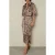 Reiss Animal Print Shirt Dress Neutral