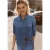 Street One Studio Dames Spijkerblouse met lange mouwen en overhemdkraag in Blauw
