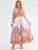 MSN Collection Jurk  blauw / oranje / wit