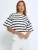 minus Sweatshirt ‘Estella’  zwart / wit