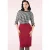 Paula pencilrok in rood