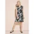 Street One Dames Mouwloze jurk met print in Zwart