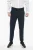 Slim Fit TOM-broek met contrasterende randen en enkelknopen in blauw