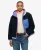 Vintage Hooded Sherpa Jas Blue