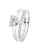Lucardi Ring  zilver / transparant