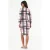 Ruitvormige Bodycon Midi Jurk met Cut-Out Detail