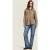 ALTER EGO Havana Suede Blouse Grey Taupe