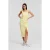 Karl Lagerfeld Gathered Stretch Dress Elfin Yellow