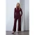 Dames Hoge Taille Wijde Pijpen Neplederen Broek